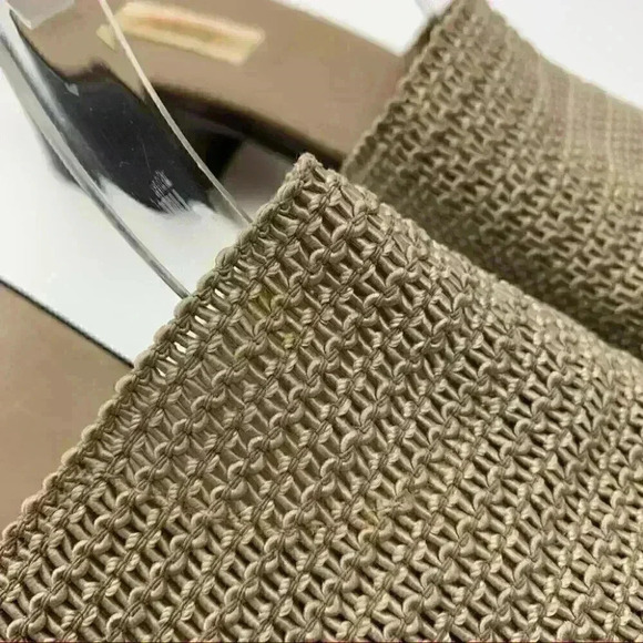 Talbots womens sandals 11 taupe 80s 90s vintage square toe slides coastal granny - Picture 3 of 13